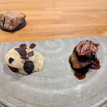 Sola - Lamb - Shiitake - 3 rice risottoTruffle foam - Gastric sauce - Sansho pepper - Asian Fusion Near Me - Paris, 75
