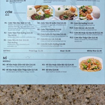 De Hoang Duy - Rice menu - Vietnamese Near Me - Houston, Texas De Hoang Duy - Rice menu - Vietnamese Near Me - Houston, Texas
