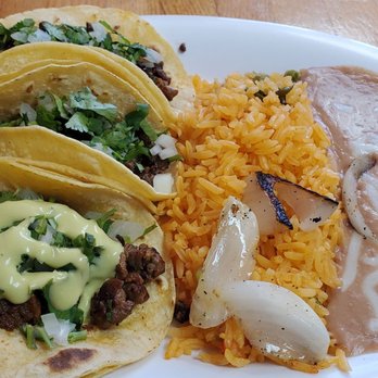 Taqueria Los Pinos - Beef taco plate. So yummy - Mexican Near Me - Lake Dallas, Texas Taqueria Los Pinos - Beef taco plate. So yummy - Mexican Near Me - Lake Dallas, Texas