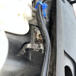 North Knox Chrysler Dodge Jeep Ram - Is this quality workmanship from a Jeep Dealer? Held together by a zip tie.
