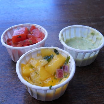 Pecado Bueno - Pico De Gallo, Salsa Verde and Pineapple/Mango Salsa from the Salsa Bar - Mexican Near Me - Seattle, Washington Pecado Bueno - Pico De Gallo, Salsa Verde and Pineapple/Mango Salsa from the Salsa Bar - Mexican Near Me - Seattle, Washington