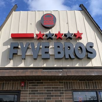 Fyve Bros - Building sign - Burgers Near Me - Glendale Heights, Illinois Fyve Bros - Building sign - Burgers Near Me - Glendale Heights, Illinois