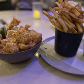 Benchmark - chicharrones and french fries - New American Near Me - Santa Ana, California