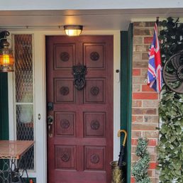 Outside, front door Outside, front door