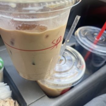 Coffee Code - Spanish latte - 2/5 extremely sweet. Horchata latte, artificial taste. Blehh - Coffee & Tea Near Me - Norwalk, California