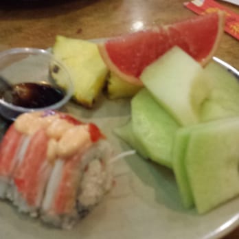 China King - Shrimp roll sushi  some fresh fruit - Chinese Near Me - Tyler, Texas