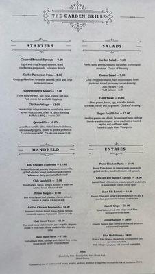 Menu photo 1 The Garden Grille El Segundo, CA Menu photo 1 The Garden Grille El Segundo, CA