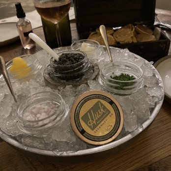 Husk Savannah - Tennessee Paddlefish Caviar with Johnnie Cakes blinis. The accoutrements alone make it totally worth it!!! - Southern Near Me - Savannah, Georgia Husk Savannah - Tennessee Paddlefish Caviar with Johnnie Cakes blinis. The accoutrements alone make it totally worth it!!! - Southern Near Me - Savannah, Georgia