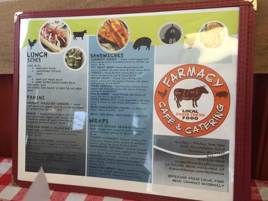 Menu photo 8 Farmacy Cafe & Catering Rosedale, MD