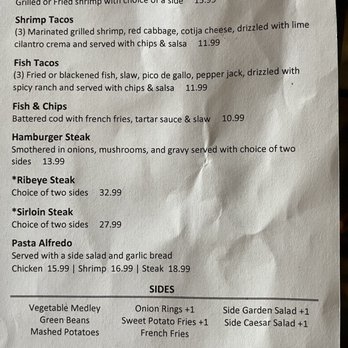 Bistro 221 - Menu - American Near Me - Saint George, South Carolina