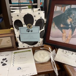 Everything except BooMan's picture & Sympathy card, was included in the package I purchased for him.