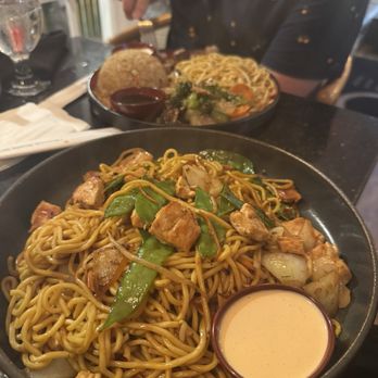 Enso Japanese Steak House - Chicken lo mein and children's beef hibachi - Sushi Bars Near Me - Meredith, New Hampshire