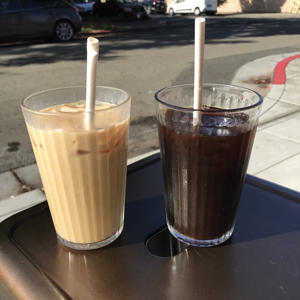 Standard Fare - 2 Iced Coffee - 1 with oatmilk - Coffee & Tea Near Me - Berkeley, California Standard Fare - 2 Iced Coffee - 1 with oatmilk - Coffee & Tea Near Me - Berkeley, California