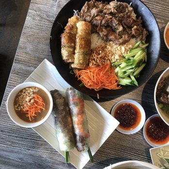 Pho 101 - Spring rolls and Vermiceli noodle dish - Vietnamese Near Me - Westminster, California Pho 101 - Spring rolls and Vermiceli noodle dish - Vietnamese Near Me - Westminster, California