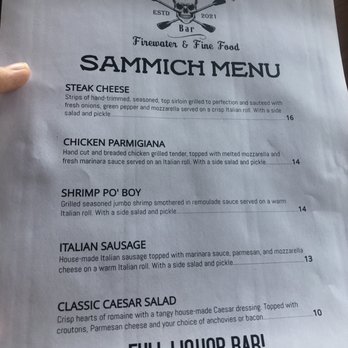The Waterfront Bar - Sammich menu. The cook is from Sicily! They ground and make their Italian sausage in house!!!! - Cocktail Bars Near Me - Copperhill, Tennessee The Waterfront Bar - Sammich menu. The cook is from Sicily! They ground and make their Italian sausage in house!!!! - Cocktail Bars Near Me - Copperhill, Tennessee