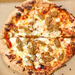 Fat Boy's Pizza - Small Sausage and Onion pizza