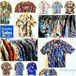 Peerless Estate Sales - Large collection of vintage Hawaiian shirts from an estate in SE Portland