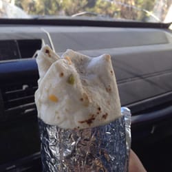 Burrito's Betty - #4 with pork, green chili & "magma"