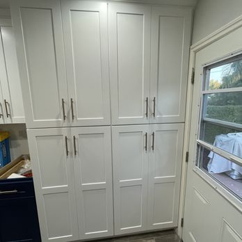Handy Danny - AFTER - New pantry cabinets & handles now match the rest of the kitchen, and the layout is much better! - Handyman Near Me Handy Danny - AFTER - New pantry cabinets & handles now match the rest of the kitchen, and the layout is much better! - Handyman Near Me