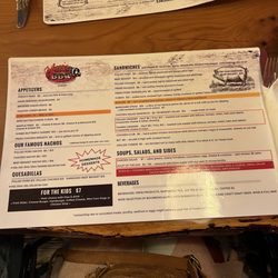 Gibson's Barnyard BBQ - Menu