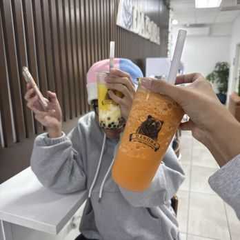Daboba - thai tea ice blended & Mango Frappe (Yogurt) - Bubble Tea Near Me - Chula Vista, California Daboba - thai tea ice blended & Mango Frappe (Yogurt) - Bubble Tea Near Me - Chula Vista, California
