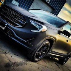 From white to Matte Black Full Wrap, Chrome Delete & Painted Rims