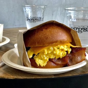 Eggslut - The Fairfax sandwich with bacon/avocado is amazing! This is our go to sandwich when we come to Eggslut. - Breakfast & Brunch Near Me - Los Angeles, California Eggslut - The Fairfax sandwich with bacon/avocado is amazing! This is our go to sandwich when we come to Eggslut. - Breakfast & Brunch Near Me - Los Angeles, California