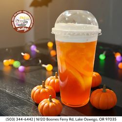 Pho PT Good - No meal is complete without it! Fresh peach fruit tea that makes everything taste better.