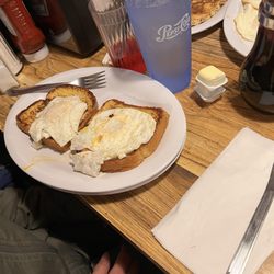 George's Place - Cinnamon Raisin French Toast 2 Farm Fresh Baked Eggs