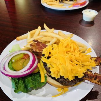Ground Pati Rivertown - Bacon Cheeseburger with fries - Burgers Near Me - Kenner, Louisiana Ground Pati Rivertown - Bacon Cheeseburger with fries - Burgers Near Me - Kenner, Louisiana