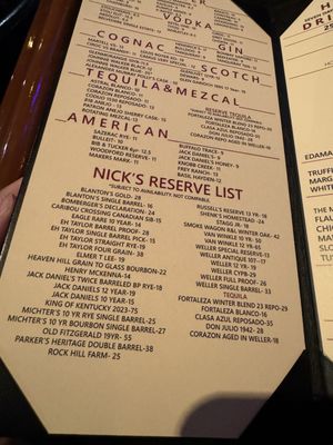 Menu photo 6 The Martini Las Vegas, NV