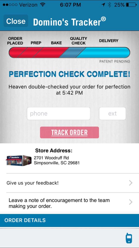 DOMINO’S PIZZA Updated June 2024 21 Reviews 2701 Woodruff Rd
