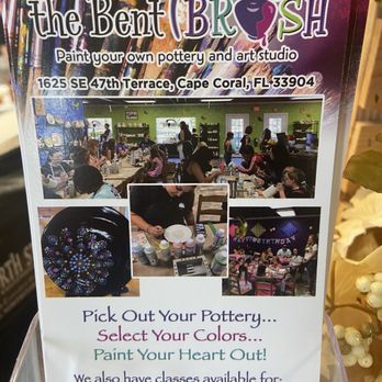 The Bent Brush - Paint-Your-Own Pottery Near Me - Cape Coral, Florida The Bent Brush - Paint-Your-Own Pottery Near Me - Cape Coral, Florida