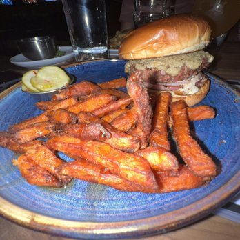 Eureka! - 28 Day Dry-Aged Bone Marrow with Sweet Potato Fries - American Near Me - Berkeley, California