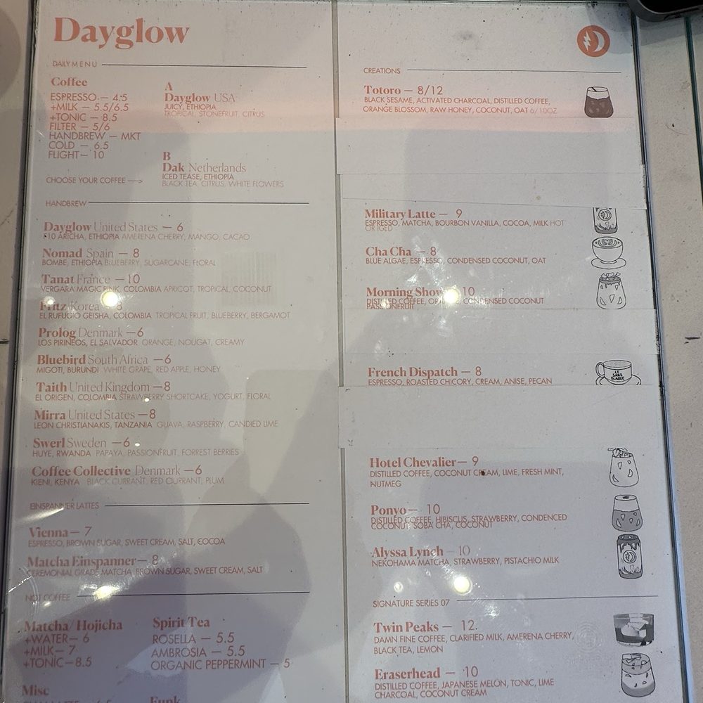 Dayglow - Specialty drinks and amazing hand pour selection! - Coffee Roasteries Near Me - Los Angeles, California