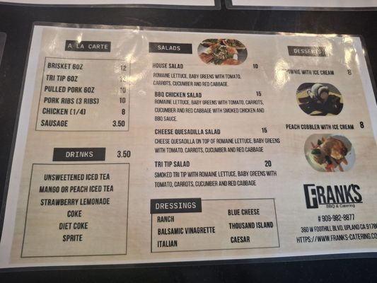 Menu photo 3 Frank's BBQ & Catering Upland, CA Menu photo 3 Frank's BBQ & Catering Upland, CA