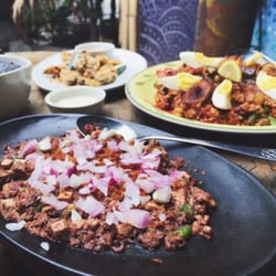 Likha Diwa Sa Gulod - Pusitsig, veggie paella, and, of course, shiitake strips!!