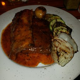 The ribs at Angelos are fantastic.