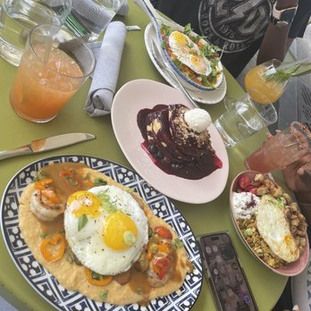Unconventional Diner - Jamaican Caribbean Shrimp and Grits, blueberry Buttermilk Pancakes, Sweet Potato Shakshuka, Lebanese Fried Rice - Breakfast & Brunch Near Me - Washington, DC, District of Columbia