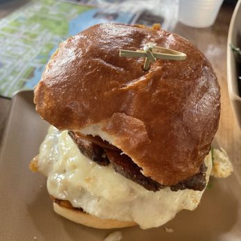 August First - Dirty pork egg sandwich - Bakeries Near Me - Burlington, Vermont