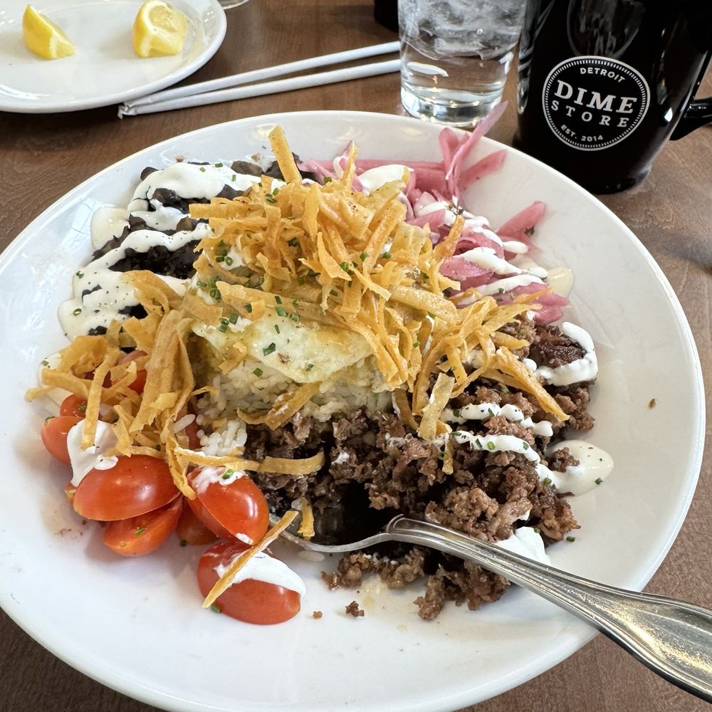 Dime Store - Bowl with steak - Breakfast & Brunch Near Me - Rochester Hills, Michigan