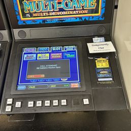 Now that it's eaten my money, a sign is placed on the machine. Unit #45778 SHAME ON CENTURY GAMING Now that it's eaten my money, a sign is placed on the machine. Unit #45778 SHAME ON CENTURY GAMING