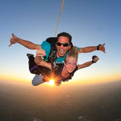 Chicagoland Skydiving Center - Another beautiful sunset jump over Chicagoland Skydiving Center in Rochelle, IL