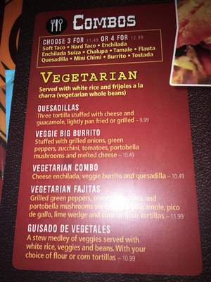 Menu photo 4 Camelia's Mexican Grill Royal Oak, MI