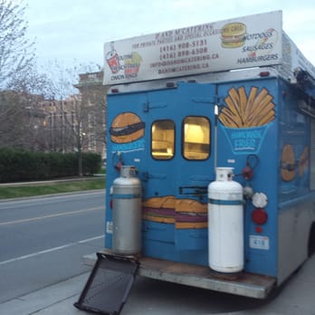 The Blue Chip Truck - a blue chip truck parked on the side of the road - Hot Dogs Near Me - Toronto, Ontario