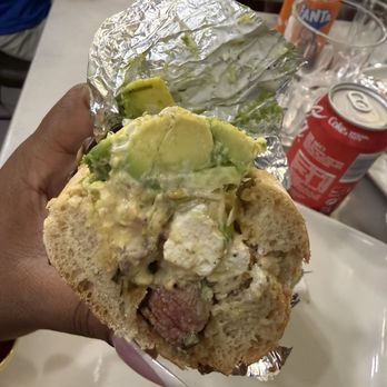 Bo de B - Steak sandwich (feta, avocado, lettuce, cucumber, tomato, all sauces except spicy)  6 euros - Sandwiches Near Me - Barcelona, B