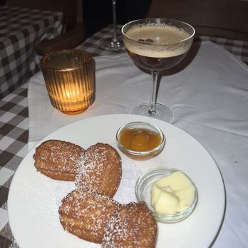 Zimmi's - Made fresh madeleines with butter and apricot jam - American Near Me - New York, New York