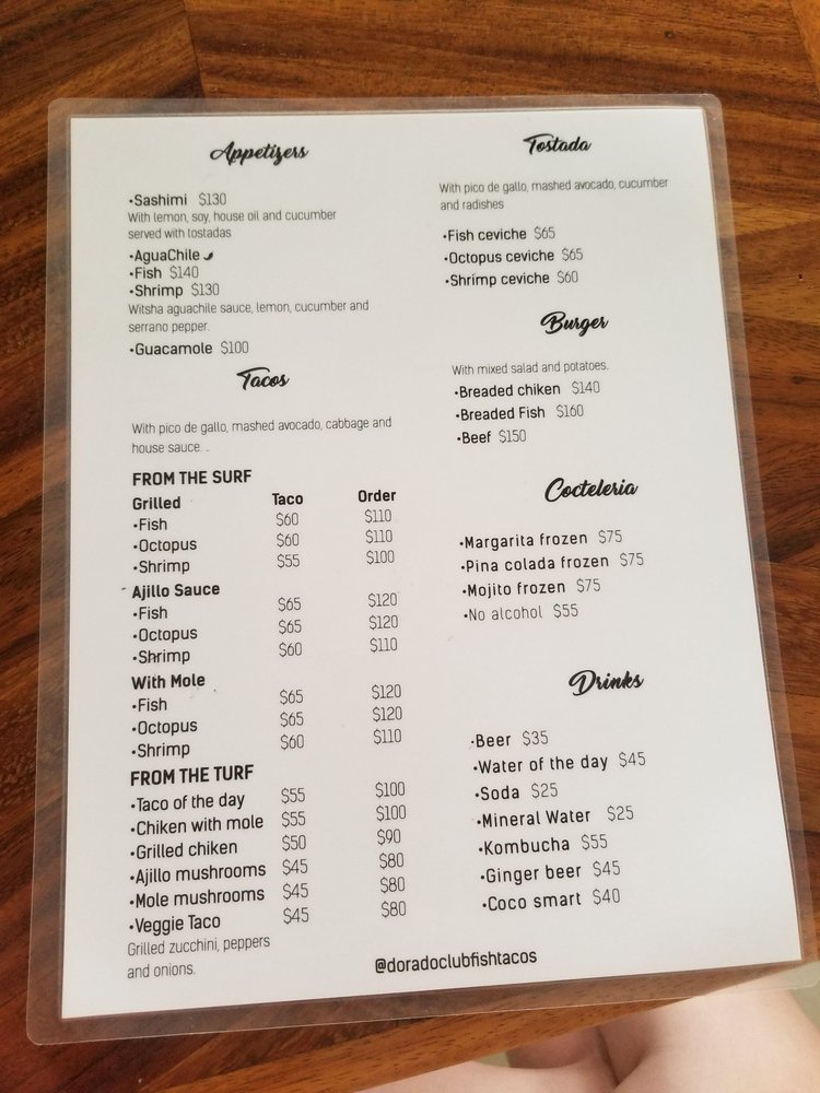 Dorado Club — Mexican restaurant in Puerto Escondido