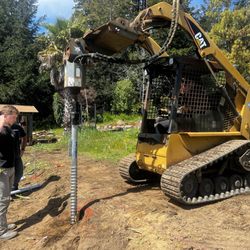 MD Electric & Solar - Using the skid steer