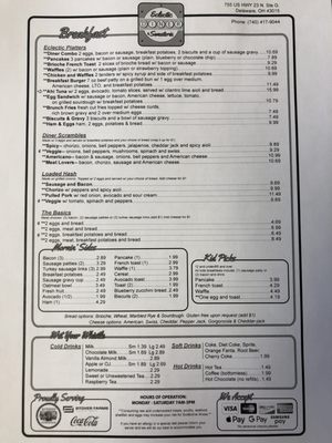 Menu photo 5 Eclectic Diner & Sweeterie Delaware, OH